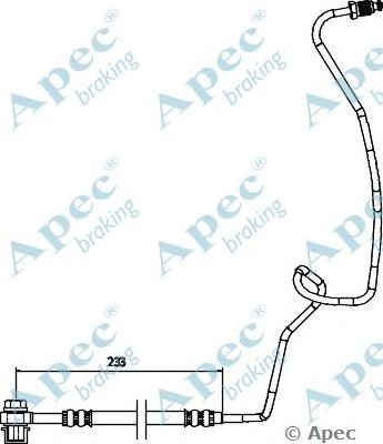 APEC BRAKING hos3768 -  Тормозной шланг